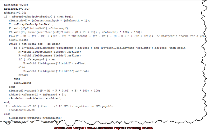 Source code snippet